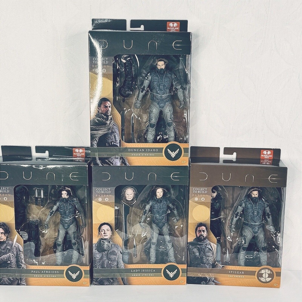McFarlane DUNE Rabban BAF set Paul, Lady Jessica, Duncan Idaho & Stilgar 2020